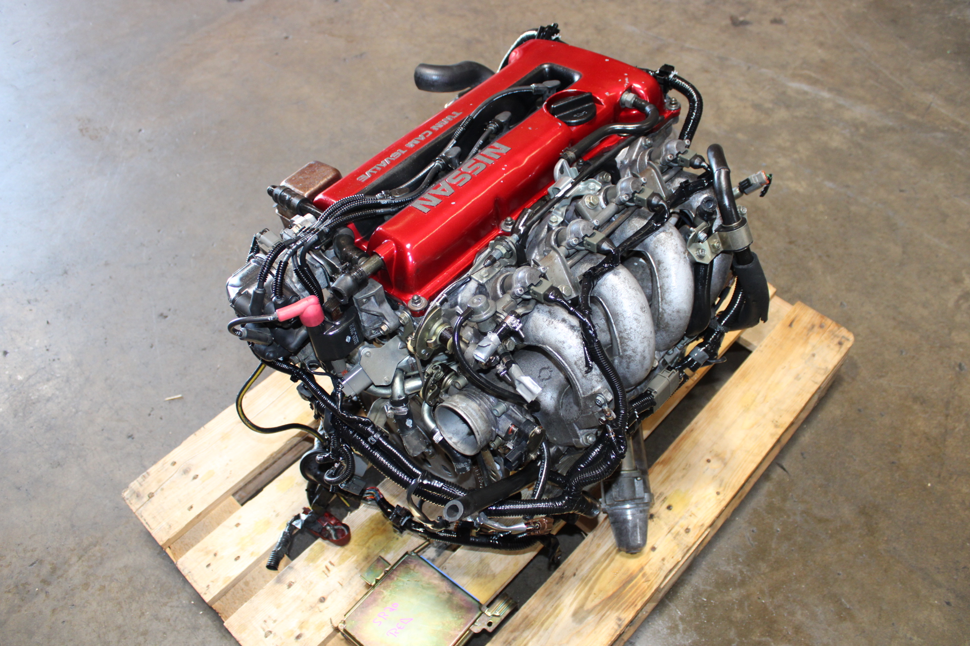 JDM Nissan SR20de Red-Top N/A Complete Motor, Wire Harness ECU FWD