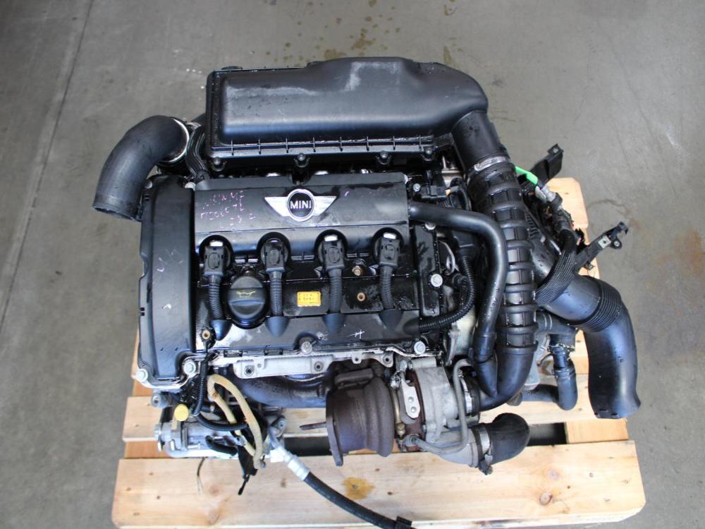 2007-2010 MINI COOPER S MOTOR TURBOCHARGED 1.6L COMPLETE ENGINE (TRANSMISSION NOT INCLUDED)